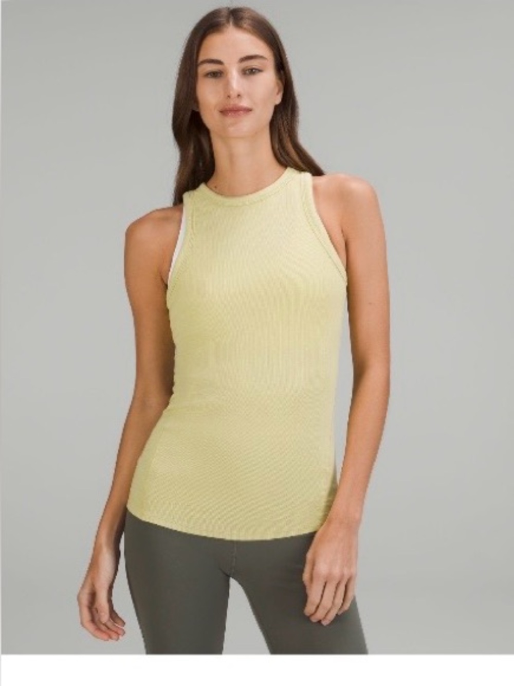 Lululemon Hold Tight Tank Top Size 12, Finch Yellow